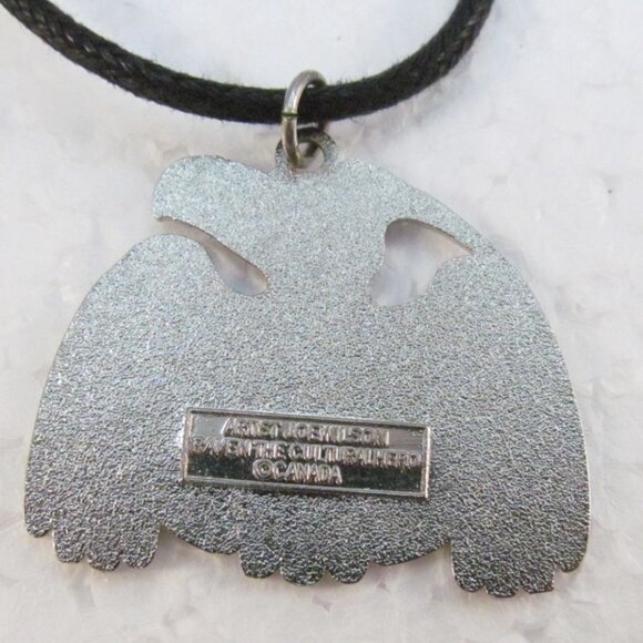 Joe Wilson Raven the Cultural Hero Pendant Necklace with Black Cord Canada - Picture 8 of 12
